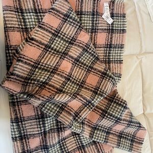 Old Navy Pink/Navy Plaid Scarf NWT